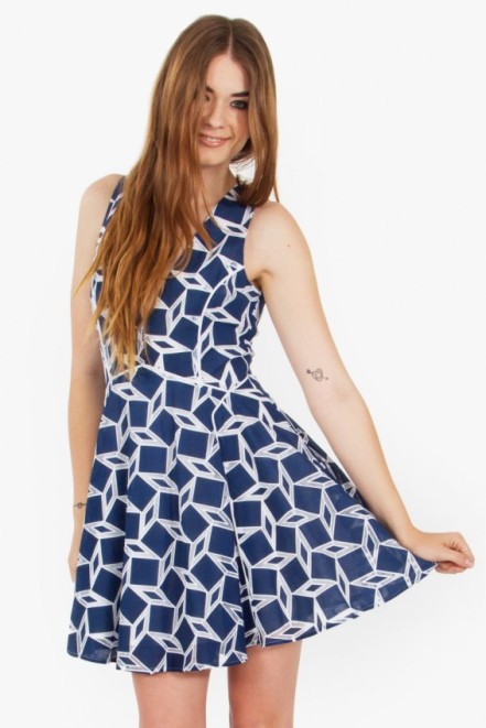Never go wrong with Printed Skater Dresses. 