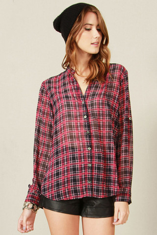 Plaid Heaven Women's Top 34.99 Show off your Style with this adorable Navy and Pink Plaid Top. You will love the comfort this top has to offer. Pair it with a pair of your favorite Jeans or Pants  Enjoy Free Shipping and Easy Return 