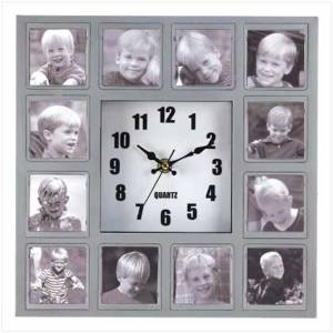 Wall Clock Photo Collage